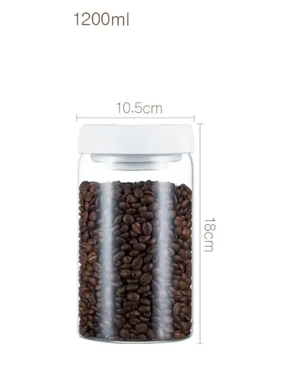 Vacuum Sealed Glass Storage Jar Set – Keep Food Fresh & Organized