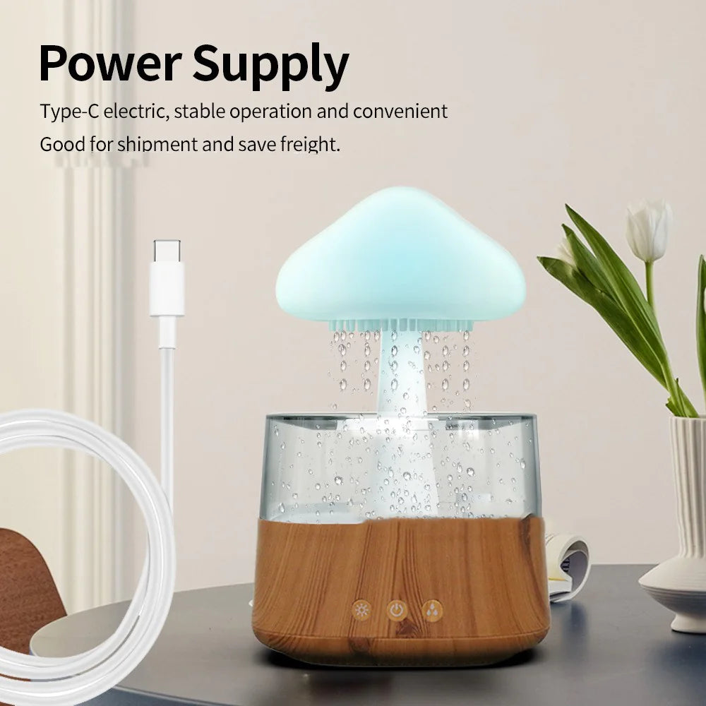 Relax Cloud Rain Diffuser Humidifier – Serene Comfort for Any Space