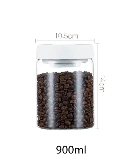 Vacuum Sealed Glass Storage Jar Set – Keep Food Fresh & Organized