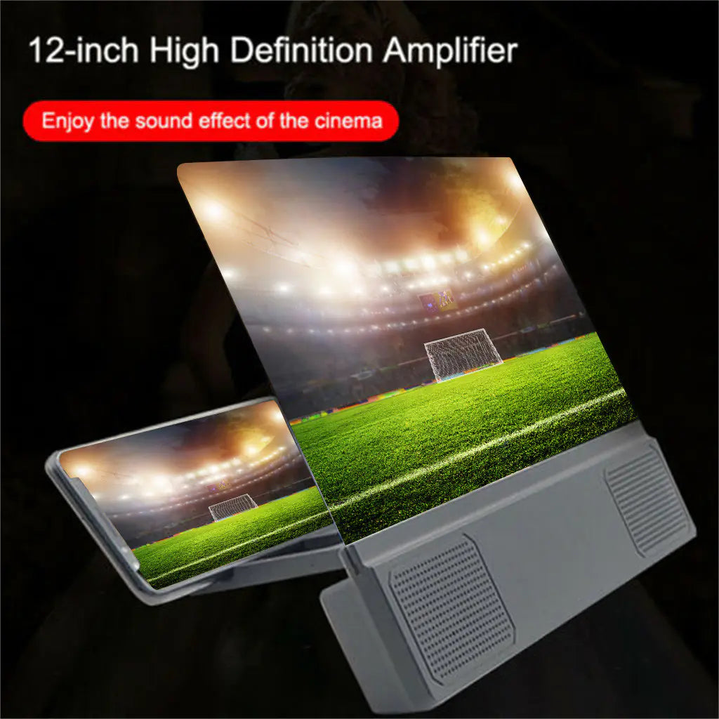 12-Inch Mobile Screen Magnifier with Audio – Home & Travel Cinema Experience