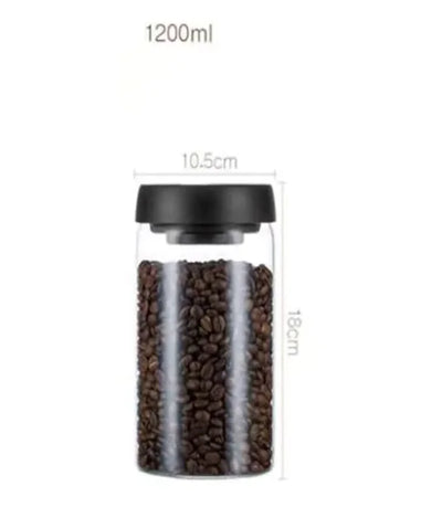 Vacuum Sealed Glass Storage Jar Set – Keep Food Fresh & Organized