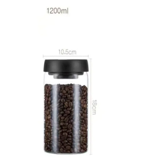 Vacuum Sealed Glass Storage Jar Set – Keep Food Fresh & Organized