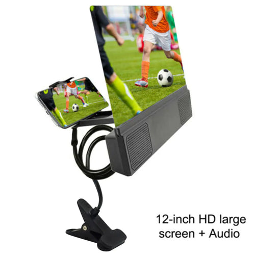 12-Inch Mobile Screen Magnifier with Audio – Home & Travel Cinema Experience
